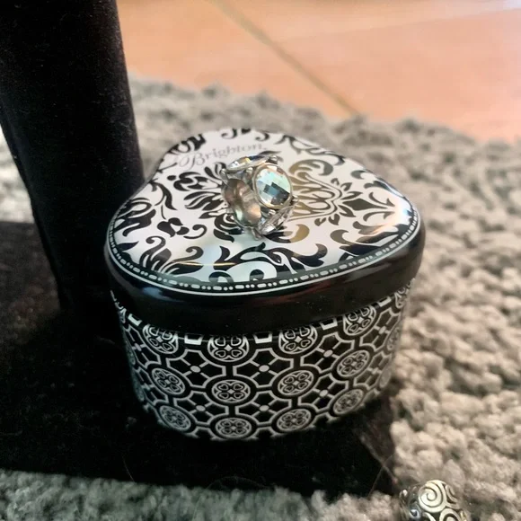 Brighton charm big round clear and silver beads nwot - Picture 3 of 5